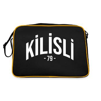Kilis 79 Turkey Turkiye Gift Holiday Kilisli - Retro Bag - black/gold - Back
