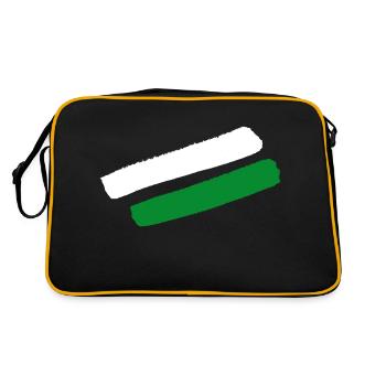 Rayures de style styrien - Sac Retro - noir/or - Dos