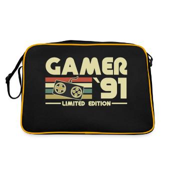 gamer 91 - Sac Retro - noir/or - Dos