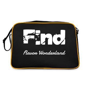 magical cooking culinary alchemy - Retro Tasche - Schwarz/Gold - Hinten