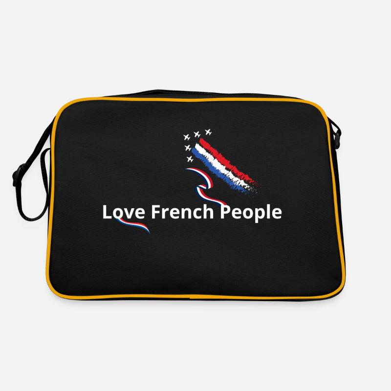 J'aime les français drapeau français Sac Retro