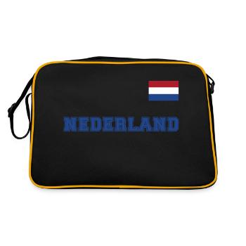 Look maillot des Pays-Bas - Pays-Bas - NEDERLAND - Sac Retro - noir/or - Dos
