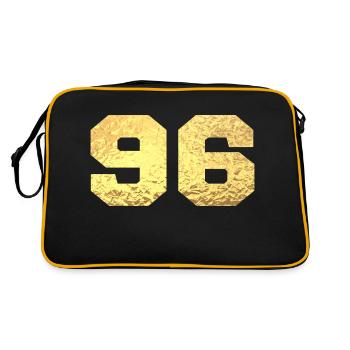Numéro 96 paillettes doré - 96e anniversaire - Sac Retro - noir/or - Dos