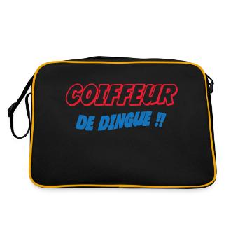 COIFFEUR de dingue !!! - Sac Retro - noir/or - Dos