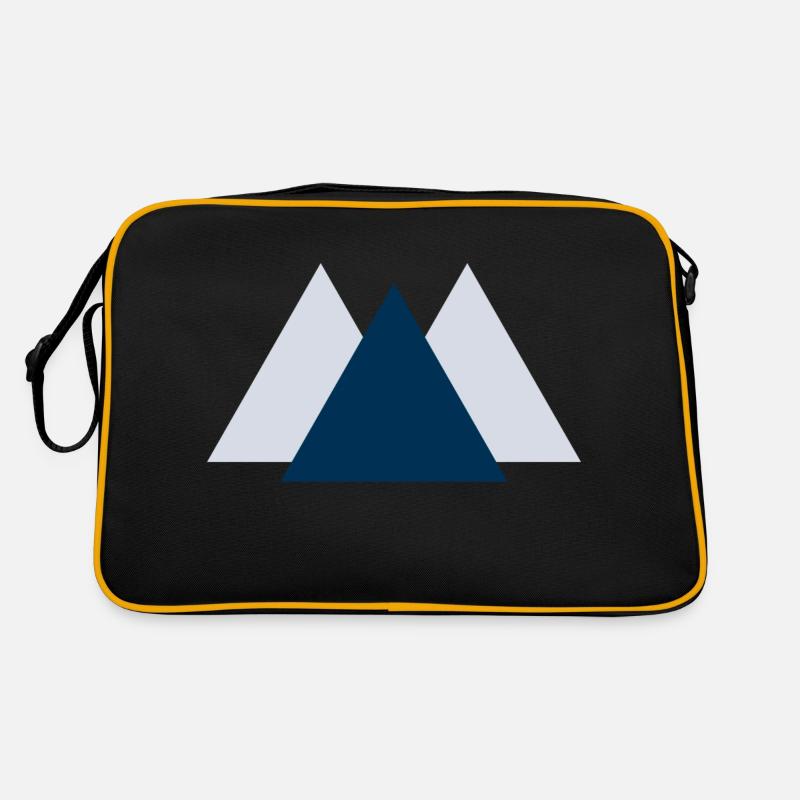 Geometric Peaks Retro Tasche