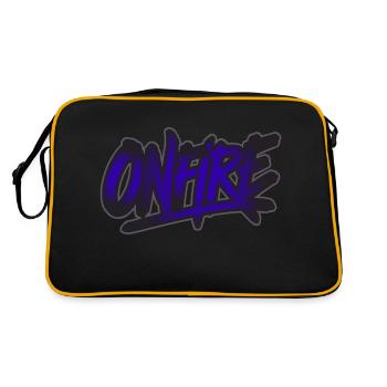 ON FIRE - Retro Bag - black/gold - Back