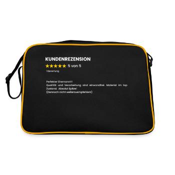 5 étoiles pour mari drôle mari dictons - Sac Retro - noir/or - Dos