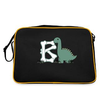 Letter B - Retro Bag - black/gold - Back