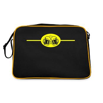 Beer Element - Retro Bag - black/gold - Back