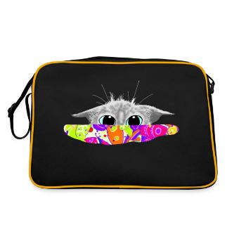 I see you! - Retro Bag - black/gold - Back