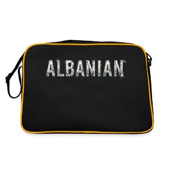 ALBANIAN #02 - Retro Tasche - Schwarz/Gold - Hinten