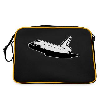 Navette spatiale (aucun emblèmes) - Sac Retro - noir/or - Dos
