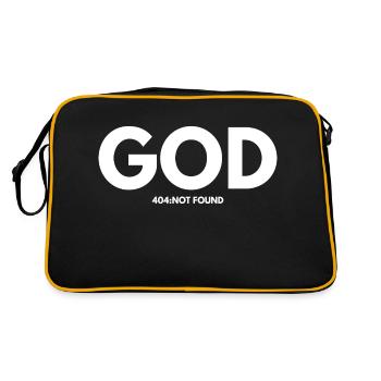 God Not Found - Retro Bag - black/gold - Back