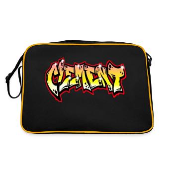 Graffiti Name Clement - Sac Retro - noir/or - Dos