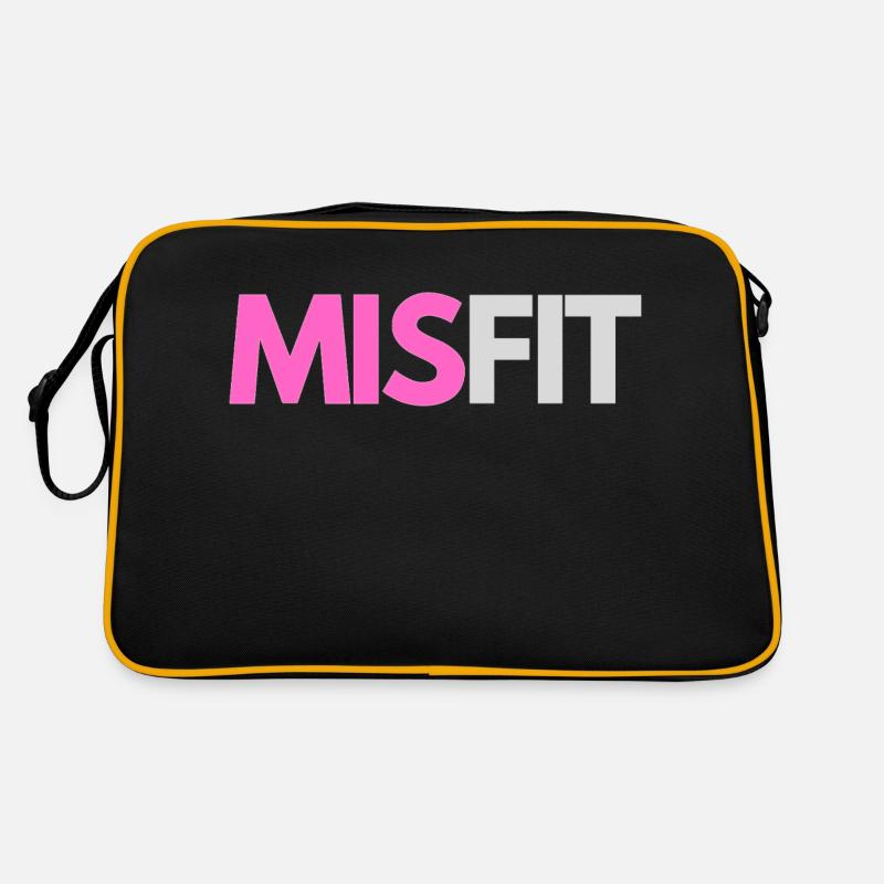 'Mis’fit - Sac Retro - noir/or