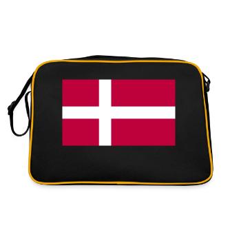 Danemark Drapeau danois Danmark Denmark - Sac Retro - noir/or - Dos