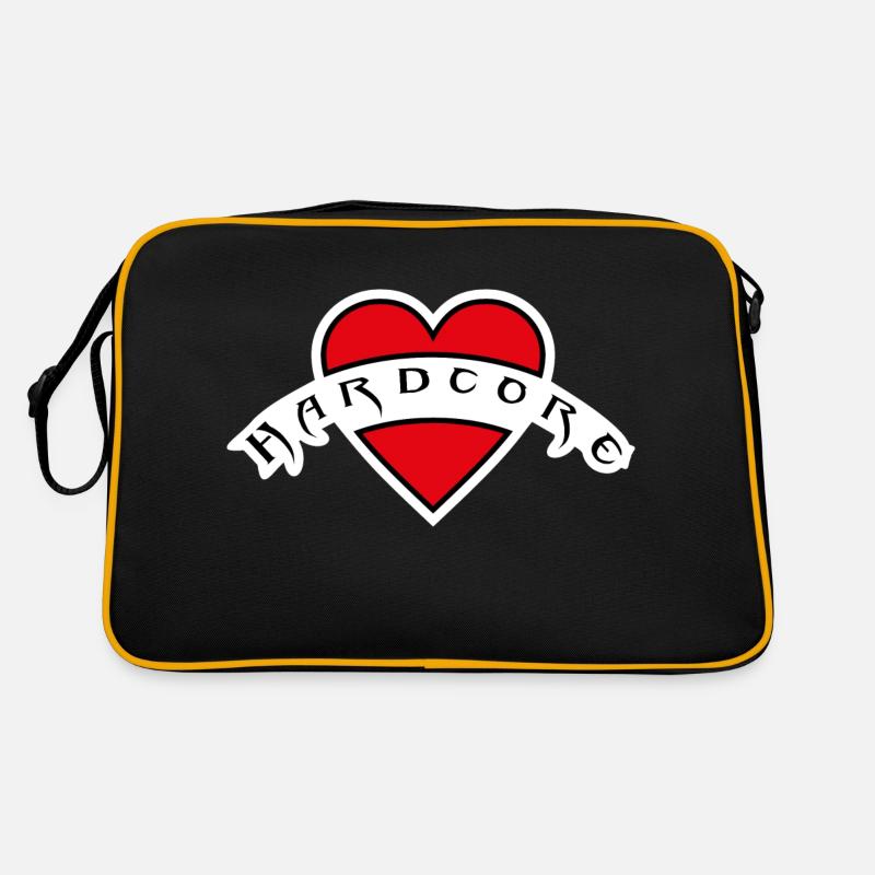 HardcoreRock - Retro Tasche - Schwarz/Gold
