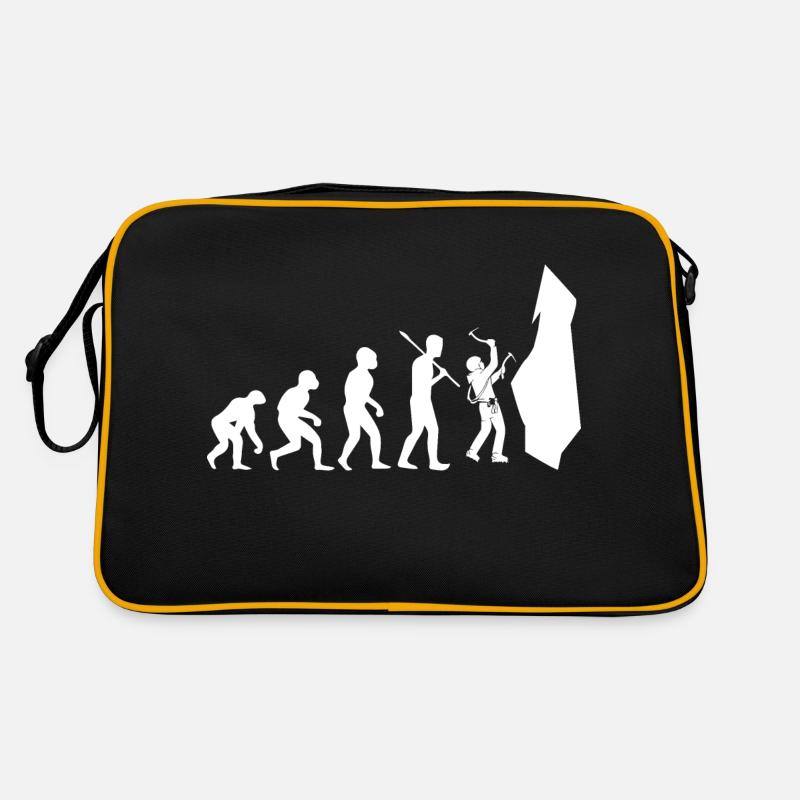 Bouldern Klettern Climbing - Retro Tasche - Schwarz/Gold