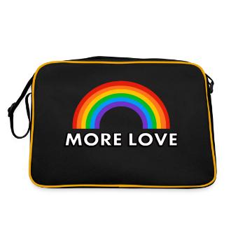 Arc-en-ciel Plus d’amour - Sac Retro - noir/or - Dos