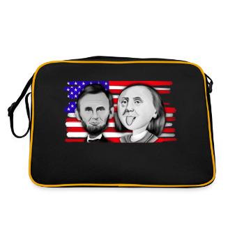 Franklin & Lincoln - Retro Bag - black/gold - Back