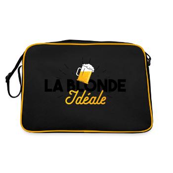 La blonde Idéale - Sac Retro - noir/or - Dos