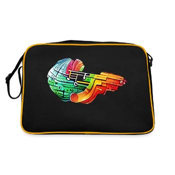 Chose colorée - Sac Retro - noir/or - Dos