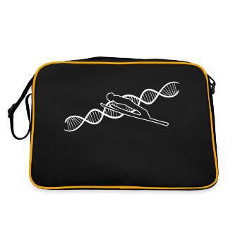 Ski Jumper Winter Sports Ski Jumping Ski Flying Ski - Retro Bag - black/gold - Back