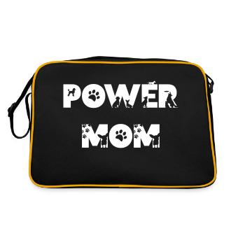 puissance maman maman maman chiens animaux de compagnie maman enfants - Sac Retro - noir/or - Dos
