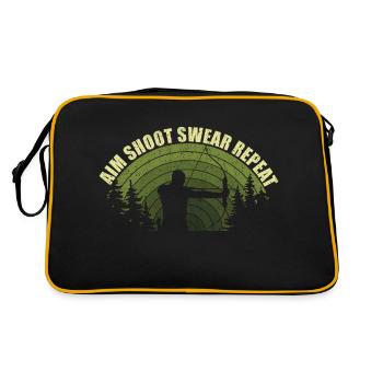 Fun archery bow hunting bowhunter bowhunting bow - Retro Bag - black/gold - Back