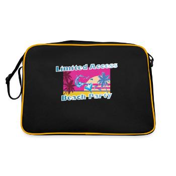 Cool party shirt summer beach vacation gift - Retro Bag - black/gold - Back