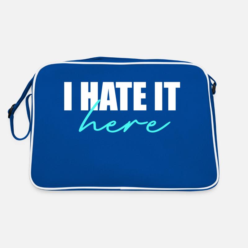 I hate it here Retro Bag