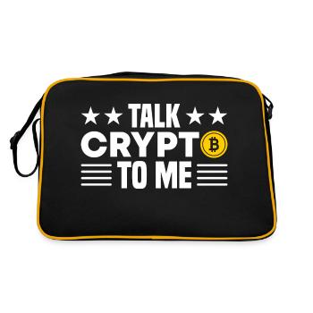Crypto - Retro Bag - black/gold - Back