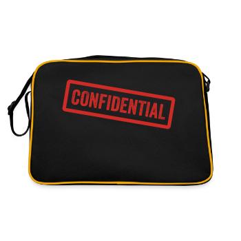 Confidentiel - Sac Retro - noir/or - Dos
