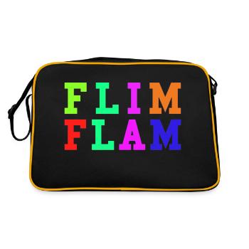 Flim Flam Mixed Colors - Retro Bag - black/gold - Back