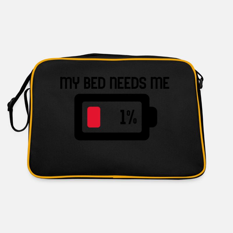 My Bed needs me Retro Tasche