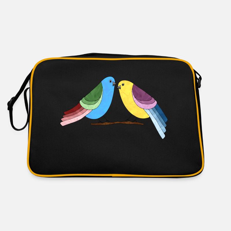 Vögel Retro Tasche