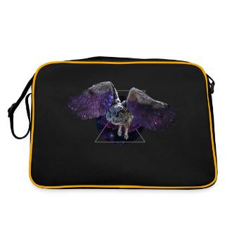 Space owl - Retro Bag - black/gold - Back