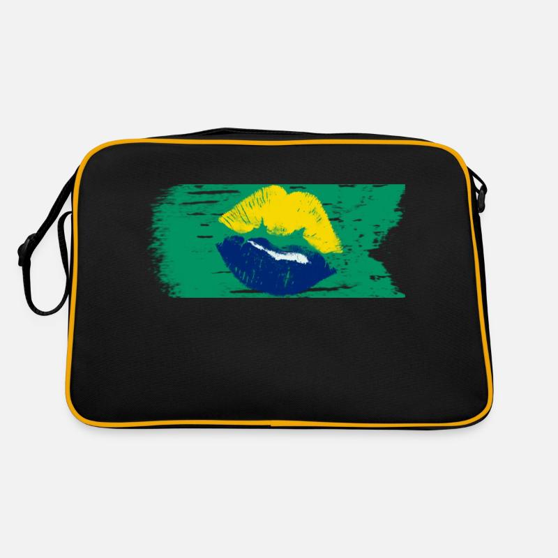 Brésil - Drapeau Sac Retro