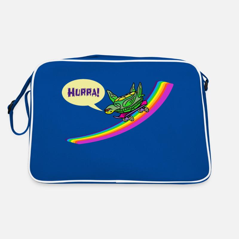 Kidcore Rainbow Turtle Skateboard Skating Retro Bag