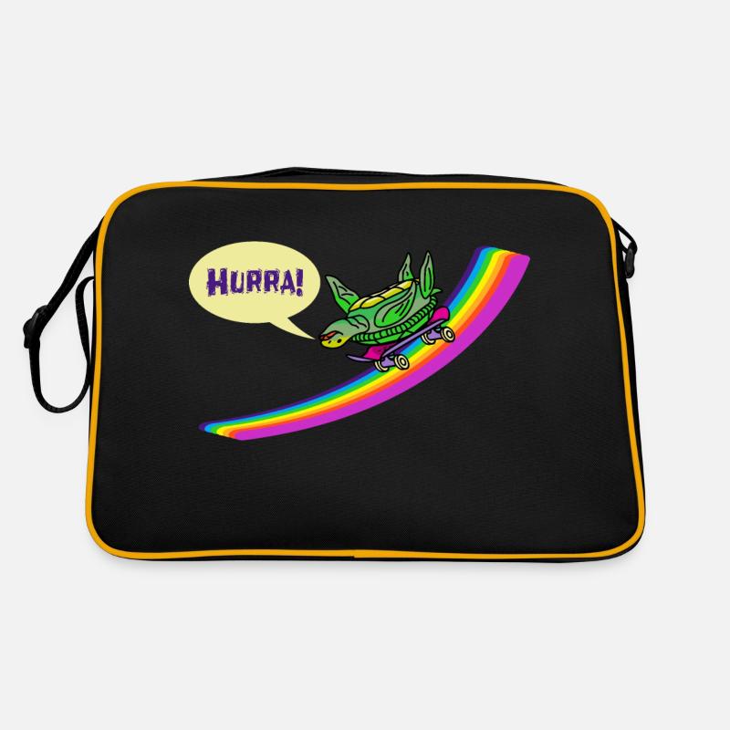 Kidcore Rainbow Turtle Skateboard Skating Retro Bag