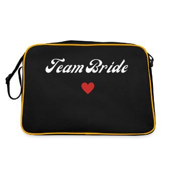 team bride - Sac Retro - noir/or - Dos