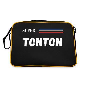 super tonton - t-shirt assorti - Sac Retro - noir/or - Dos