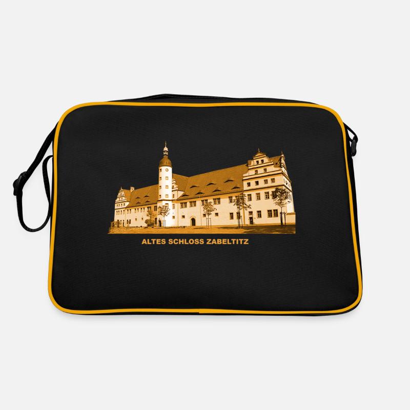 Zabeltitz Altes Schloss Barockgarten Sachsen Retro Tasche