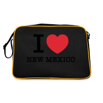 I Love New Mexico | I Heart New Mexico - Retro Bag - black/gold - Back