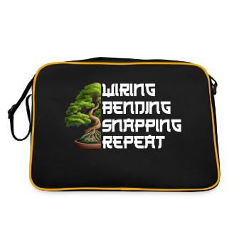 Conception d’arbre à bonsaï pour les amateurs de bonsaï débutants - Sac Retro - noir/or - Dos