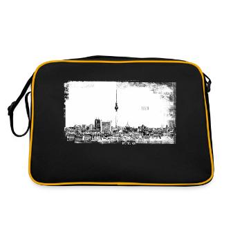 Berlin allemagne techno rave musique party voyage - Sac Retro - noir/or - Dos