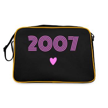 Born in 2007 daughter - Retro Bag - black/gold - Back
