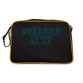 DREAMER BOY - Sac Retro - noir/or - Dos