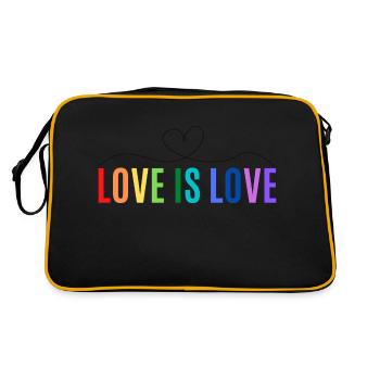 L’AMOUR EST L’AMOUR - Sac Retro - noir/or - Dos