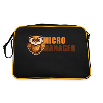 Micro Manager - Retro Bag - black/gold - Back